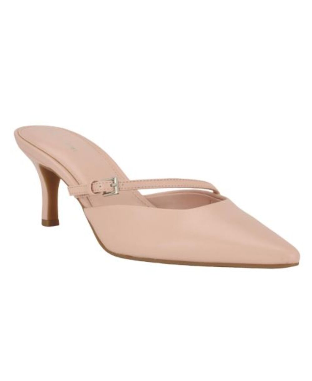 Pointed Toe Kitten Heel Mule Pastel Pink Clean Girl Coquette Old Money Size 7.5